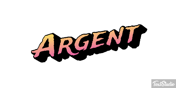 Argent Efeito do texto