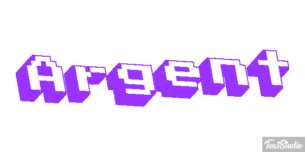 Argent Efeito do texto