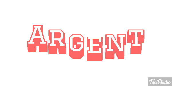 Argent Efeito do texto