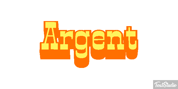 Argent Efeito do texto