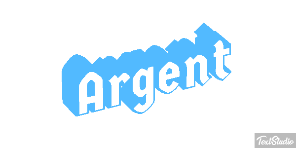 Argent Efeito do texto