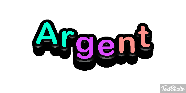 Argent Efeito do texto