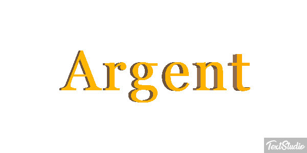 Argent Efeito do texto