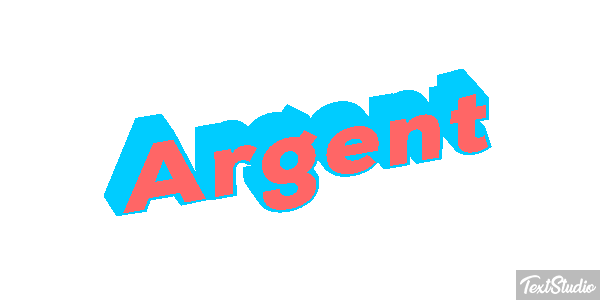 Argent Efeito do texto