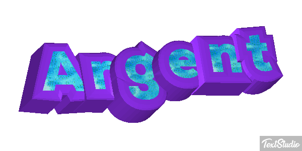 Argent Efeito do texto