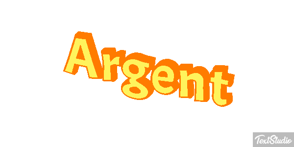 Argent Efeito do texto