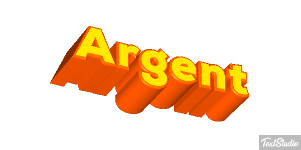 Argent Efeito do texto
