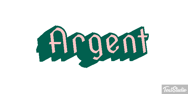 Argent Efeito do texto