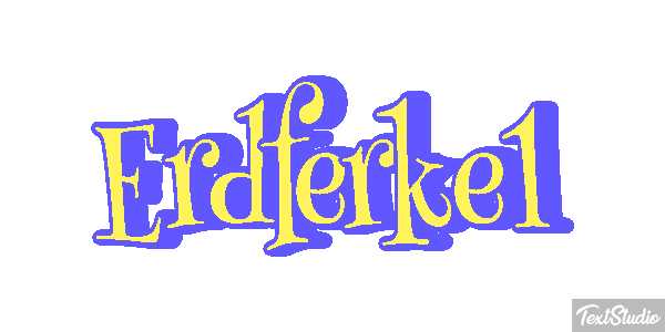 Erdferkel Texteffekt