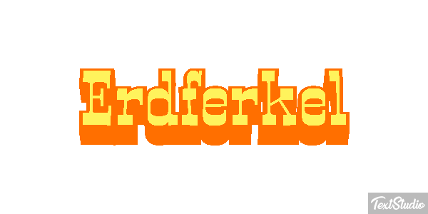 Erdferkel Texteffekt
