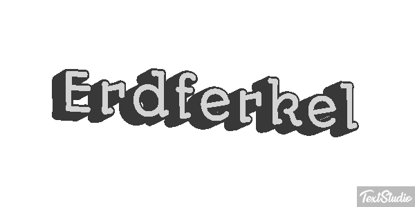 Erdferkel Texteffekt