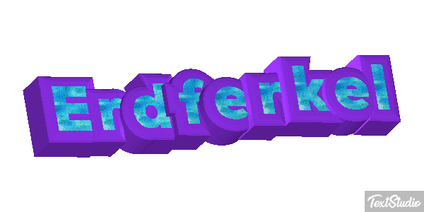 Erdferkel Texteffekt
