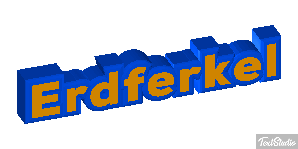 Erdferkel Texteffekt