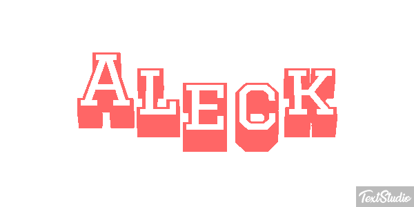Aleck Text effect
