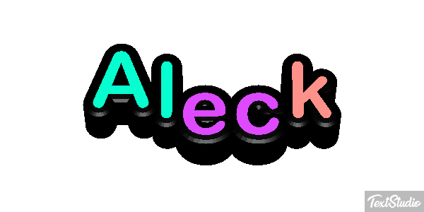 Aleck Text effect