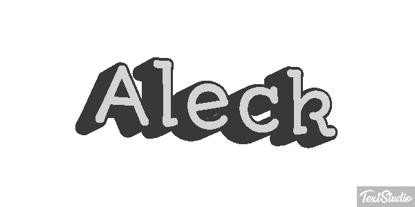 Aleck Text effect