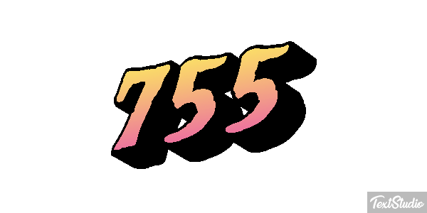 755 Текстовый эффект