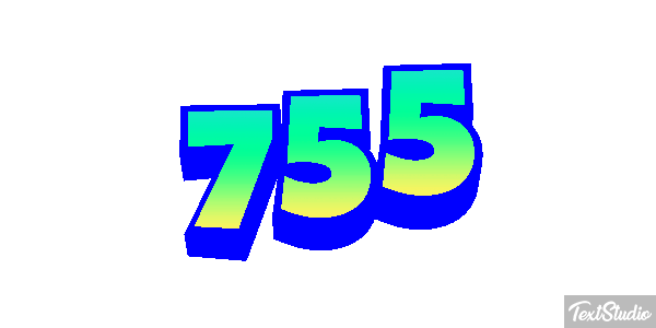 755 Текстовый эффект