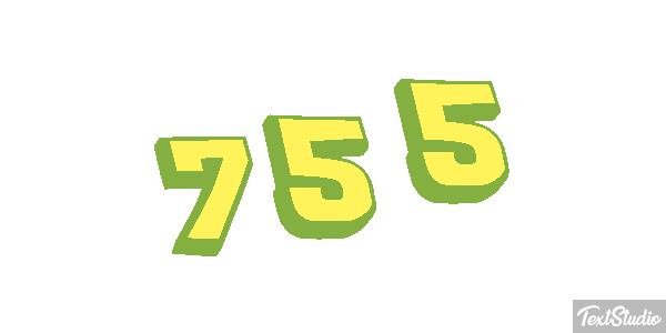 755 Текстовый эффект