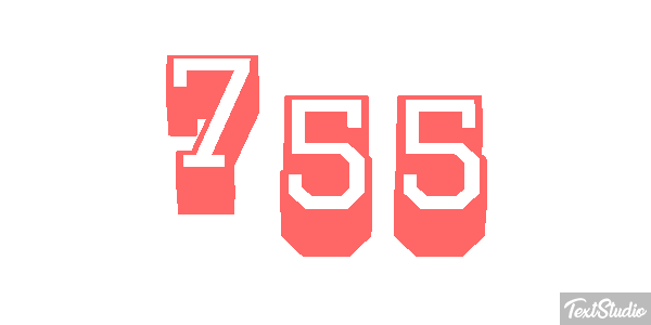 755 Текстовый эффект