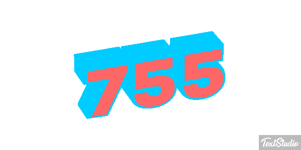 755 Текстовый эффект