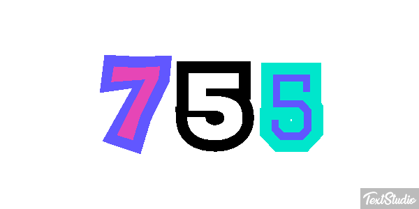 755 Текстовый эффект
