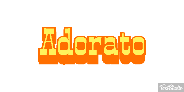 Adorato Effetto testo