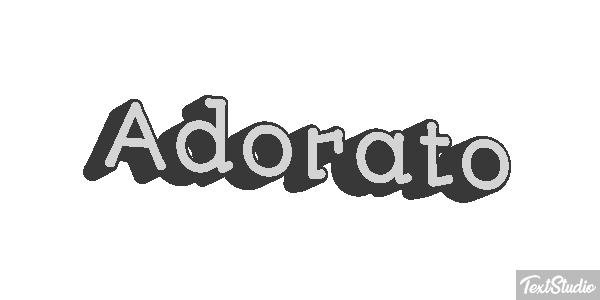 Adorato Effetto testo
