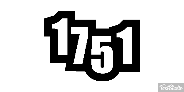 1751 Text effect