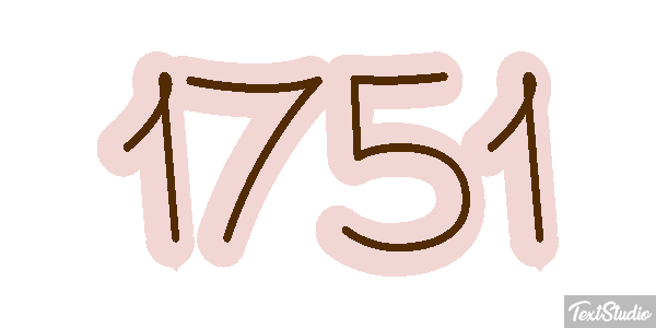 1751 Text effect