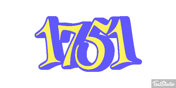 1751 Text effect