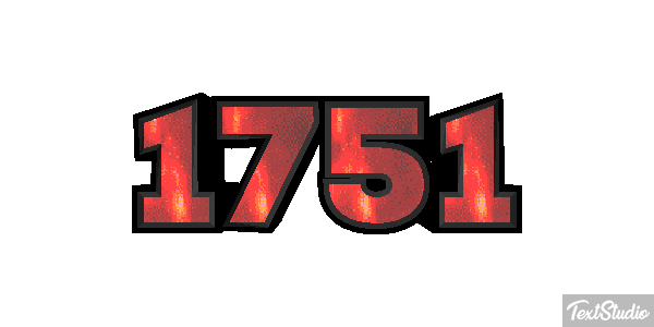1751 Text effect