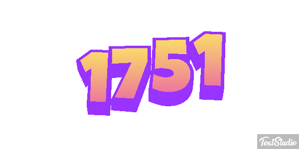 1751 Text effect