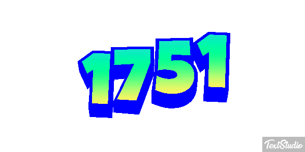 1751 Text effect