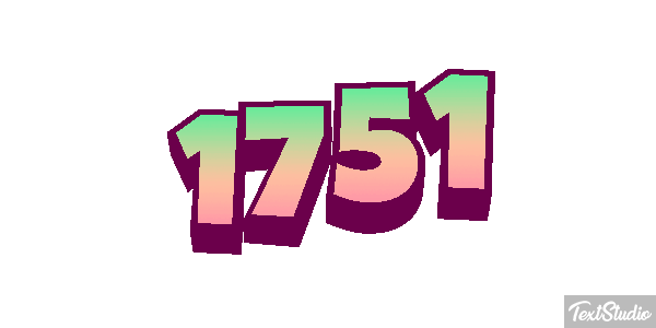 1751 Text effect