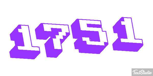 1751 Text effect