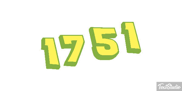 1751 Text effect