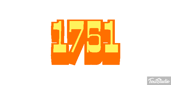 1751 Text effect