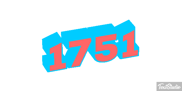 1751 Text effect
