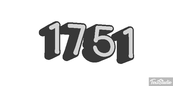 1751 Text effect