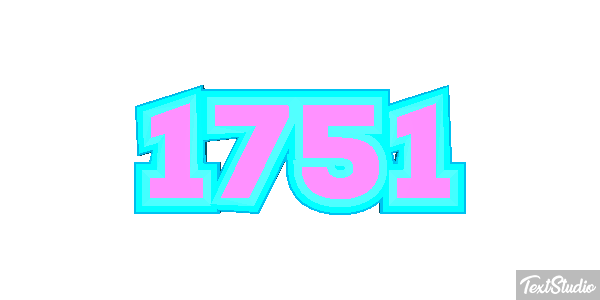 1751 Text effect