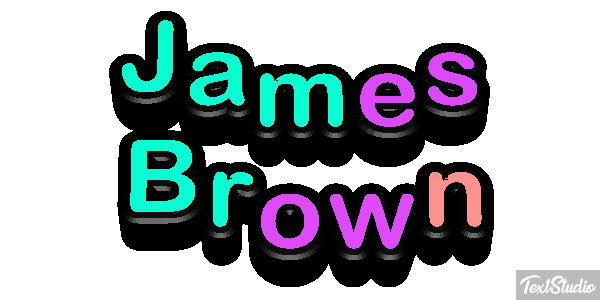 James Brown Efecto de texto