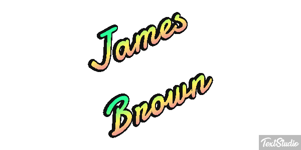 James Brown Efecto de texto