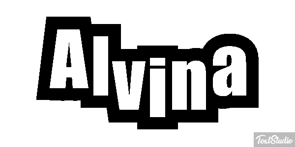 Alvina Text effect