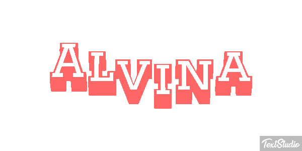 Alvina Text effect