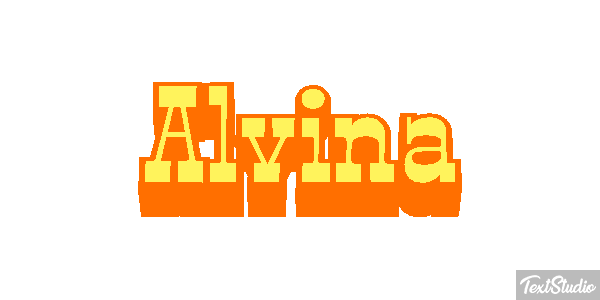 Alvina Text effect