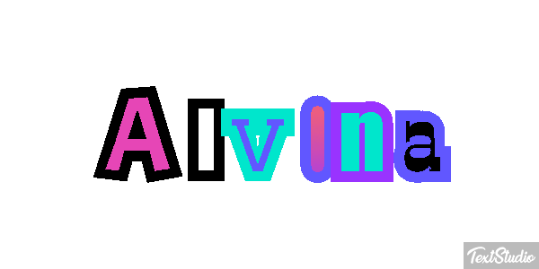 Alvina Text effect