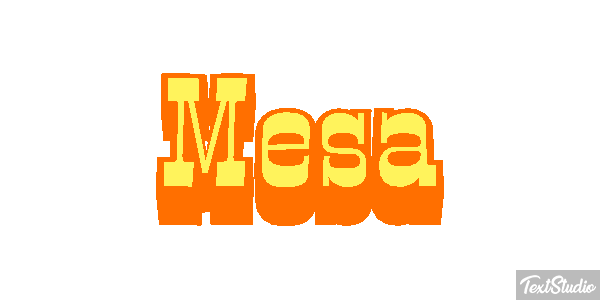 Mesa Efekt tekstowy