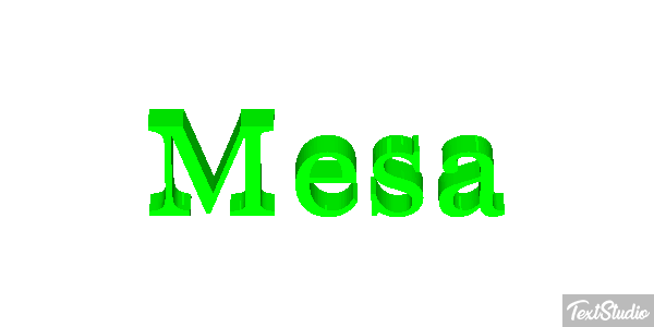 Mesa Efekt tekstowy