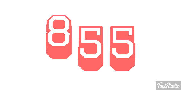 855 Texteffekt